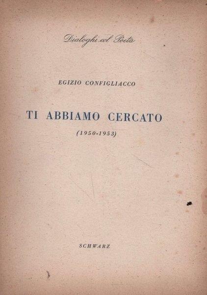 Ti abbiamo cercato (1950-1953) - copertina