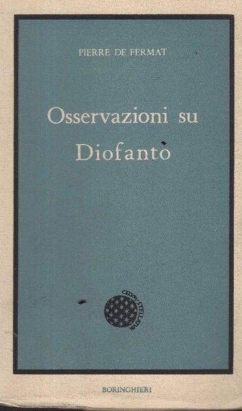 Osservazioni su Diofanto - copertina