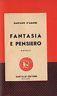 Fantasia e pensiero - Giuseppe D'Amore - copertina
