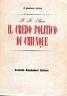 Il Credo Politico Di Chiunque - George Bernard Shaw - copertina