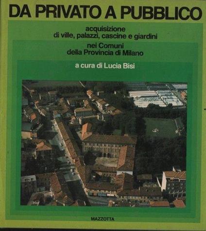 Da privato a pubblico. Acquisizione di ville, palazzi, cascine e giardini - Alceste Bisi - copertina