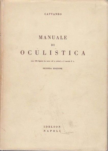 Manuale di oculistica - copertina
