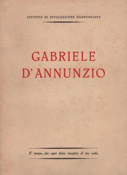 Gabriele D'Annunzio - copertina