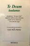 Te Deum laudamus. Preghiere «Di una volta» apprese nella nostra infanzia, sopite nella memoria, vive ancora oggi - Carlo Maria Martini - copertina
