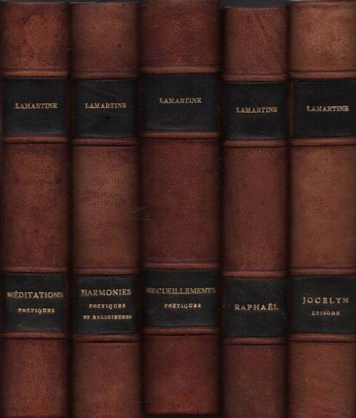 Oeuvres poétiques de Lamartine. 5 voll