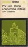 Per una storia economica d'Italia - Gino Luzzato - copertina