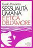 Sessualità umana e etica dell'amore - G. Davanzo - copertina