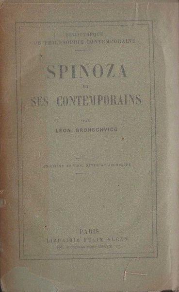 Spinoza et ses contemporains - Léon Brunschvicg - copertina