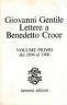 Lettere A Benedetto Croce. Vol. 1 Dal 1896 Al 1900