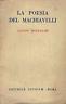 La poesia del Macchiavelli - Fausto Montanari - copertina