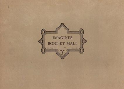 Imagines boni et mali - copertina