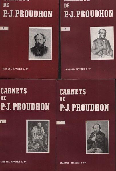 Carnets de P.-J. Proudhon. Quattro volumi - copertina