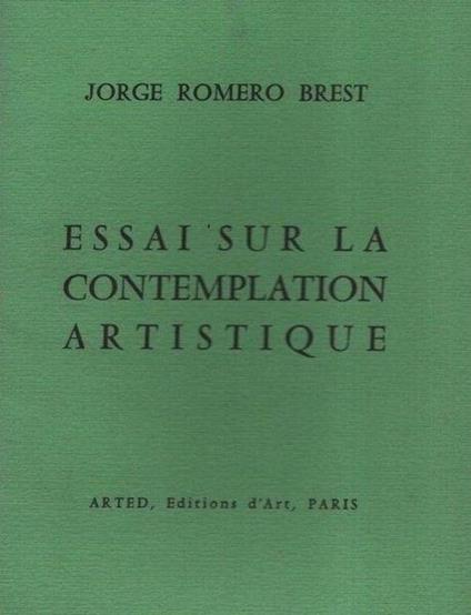 Essai sur la contemplation artistique - copertina