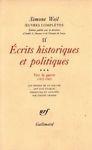 Simone Weils. Tomo II, Vol III: éscrits historiques et politiques. Vers la guerre (1937-1940). 