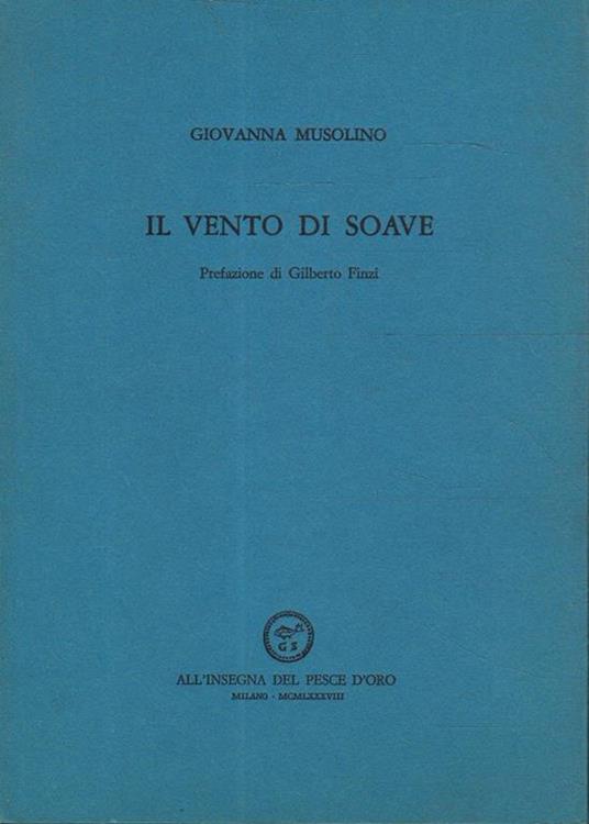 Il vento di soave - G. Musolino - copertina