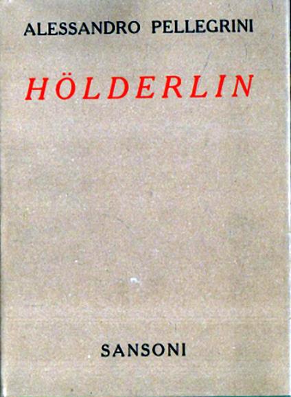 Holderlin - Alessandro Pellegrini - copertina