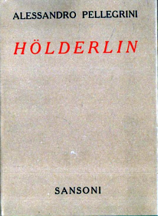 Holderlin - Alessandro Pellegrini - copertina