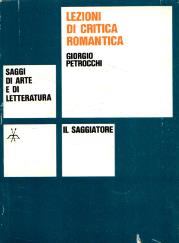 Lezioni di critica romantica - Giorgio Petrocchi - copertina