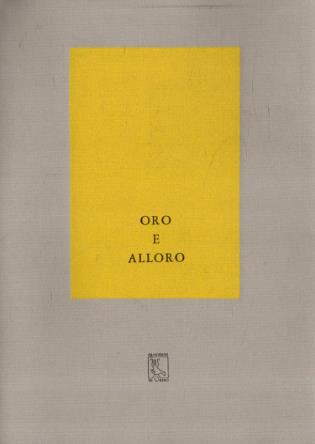 Oro e alloro - Sandro Sardella - copertina