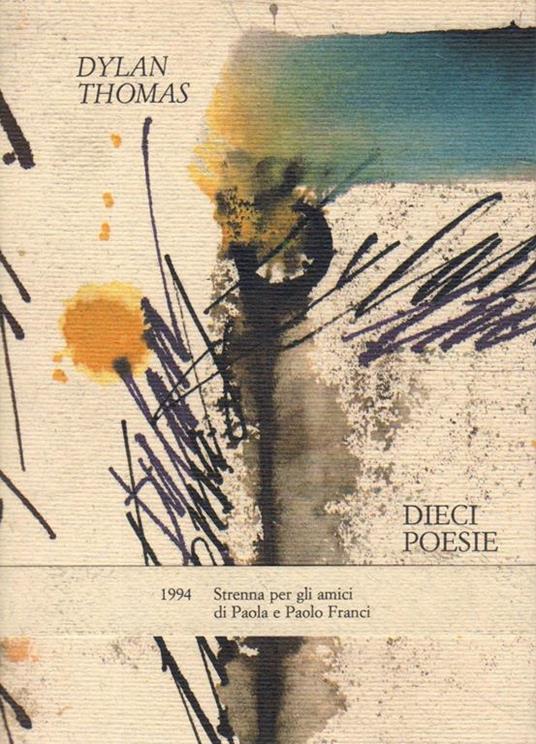 Dieci poesie - D. Thomas - copertina