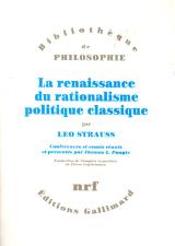 La renaissance du rationalisme politique classique - Leo Strauss - copertina