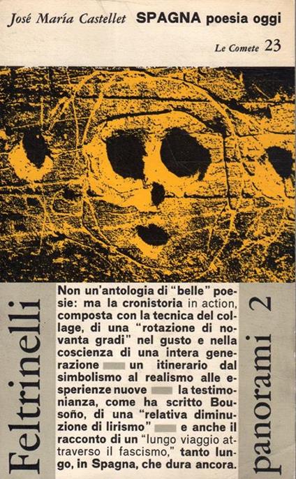 Spagna poesia oggi - José Maria Castellet - copertina