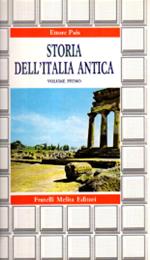 Storia dell'Italia antica. Volume primo