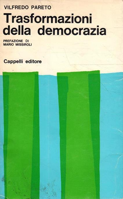 Trasformazioni della democrazia - Vilfredo Pareto - copertina