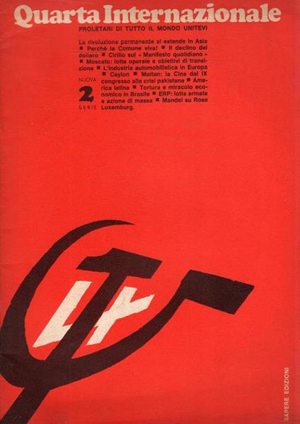 Quarta Internazionale. Nuova serie n° 2 giugno 1971 - copertina
