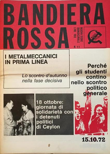 Bandiera rossa. Nuova serie quindicinale n° 11 - copertina