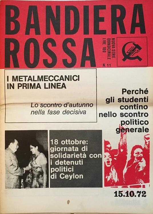Bandiera rossa. Nuova serie quindicinale n° 11 - copertina