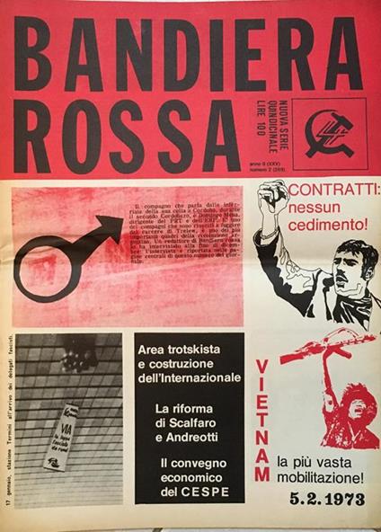 Bandiera rossa. Nuova serie quindicinale. Anno II n° 2 - copertina