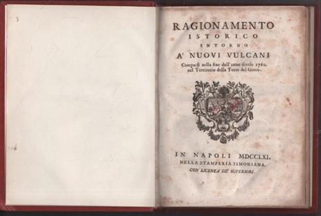Ragionamento istorico intorno a nuovi vulcani comparsi nella fine dell'anno scorso 1760 nel territorio della Torre del Greco - 2