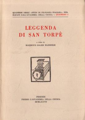 Leggenda di San Torpé - Mahmoud Salem Elsheikh - copertina