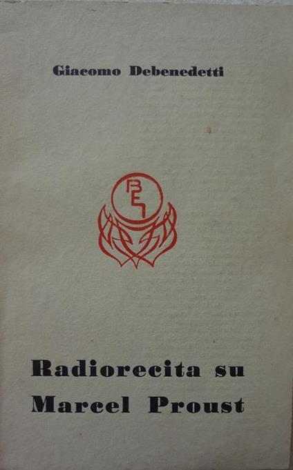 Rdiorecita su Marcel Proust - Giacomo Debenedetti - copertina