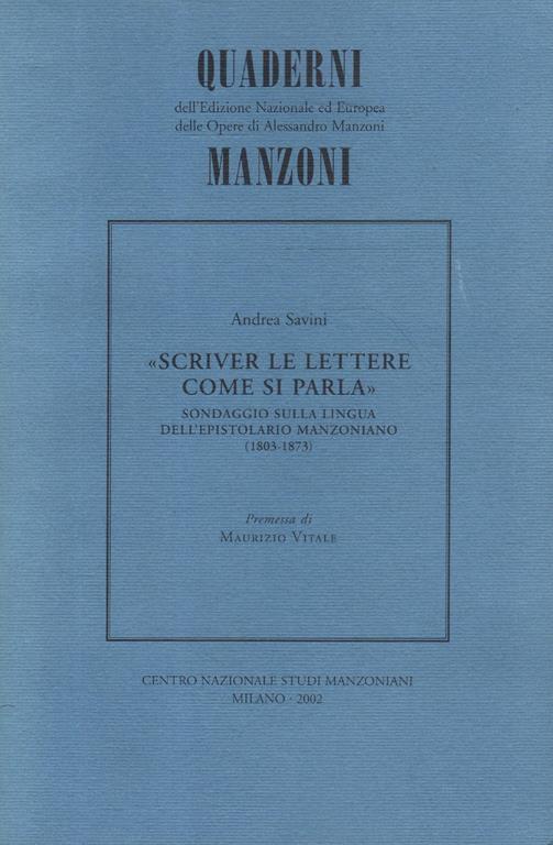 Scriver le lettere come si parla - Alessandro Savini - copertina