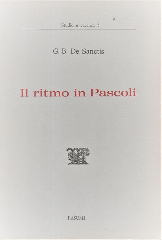 Autografato! Il ritmo in Pascoli - copertina