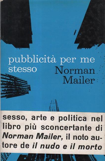 Pubblicità per me stesso - Norman Mailer - copertina