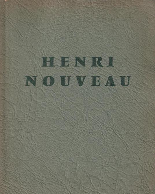 Henri Nouveau - copertina