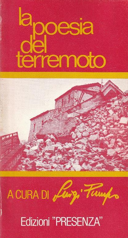 La poesia del terremoto - copertina