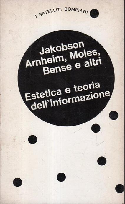 Estetica e teoria dell'informazione - copertina