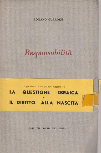 Responsabilità - Romano Guardini - copertina
