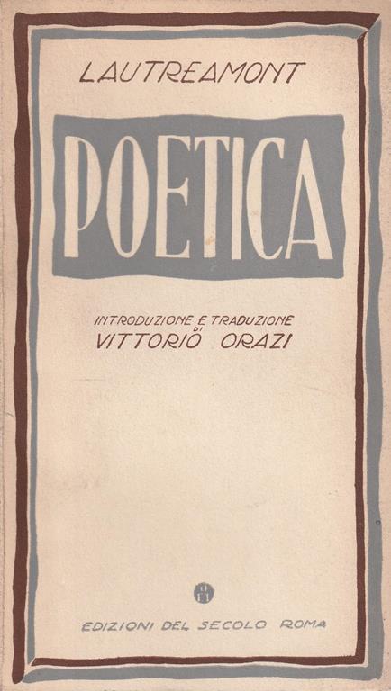 Poetica - copertina