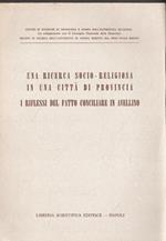 Una ricerca socio-religiosa in una città di provincia. I riflessi del fatto conciliare in Avellino