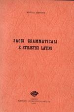 Saggi grammaticali e stilistici latini