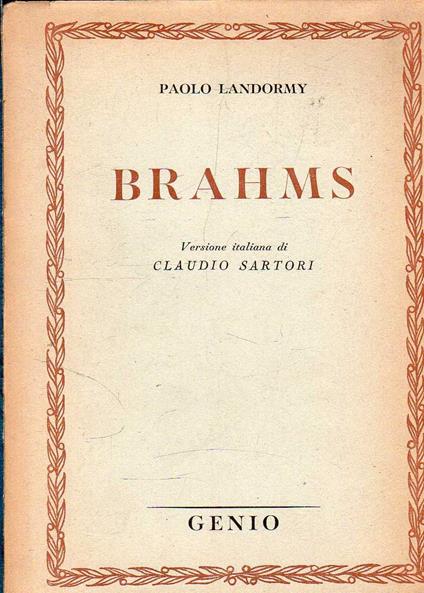 Brahms - Paolo Landormy - copertina