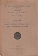 Un compendio in prosa latina con commento morale verseggiato in volgare veneto delle Favole attribuite a Walterius