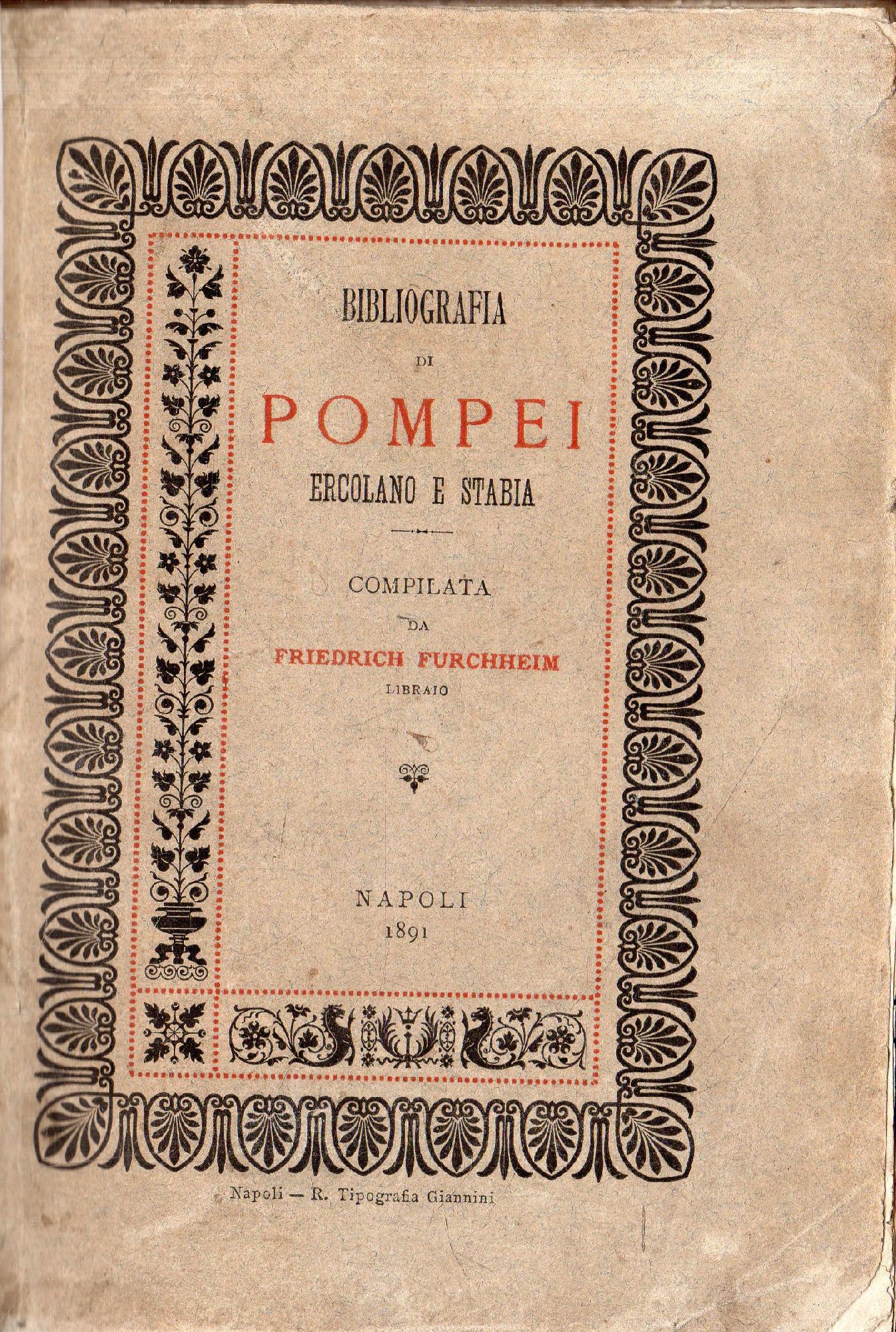 Bibliografia di Pompei, Ercolano e Stabbia