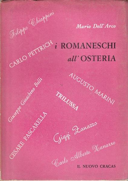 I romaneschi all'osteria - Mario Dell'Arco - copertina