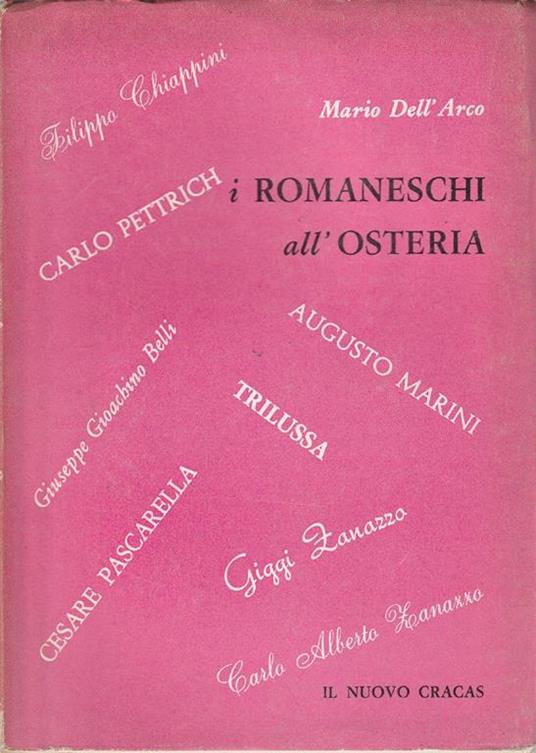 I romaneschi all'osteria - Mario Dell'Arco - copertina